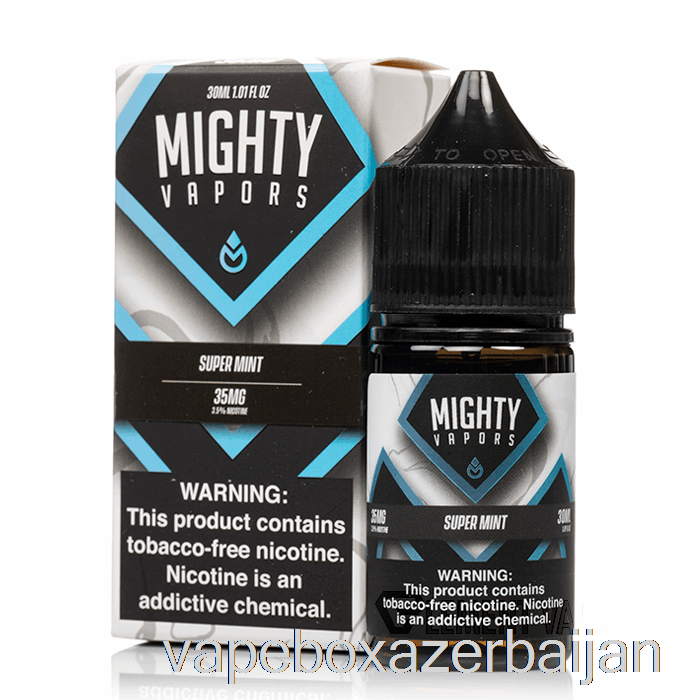 Vape Box Azerbaijan Super Mint - Mighty Vapors Salts - 30mL 50mg